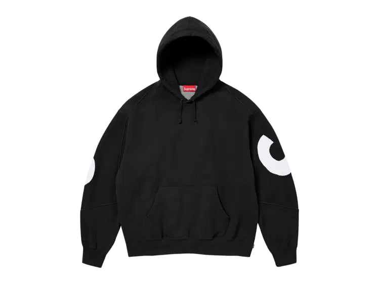 シュプリーム ビッグロゴ ジャカード フーデッド ブラック(FW23)