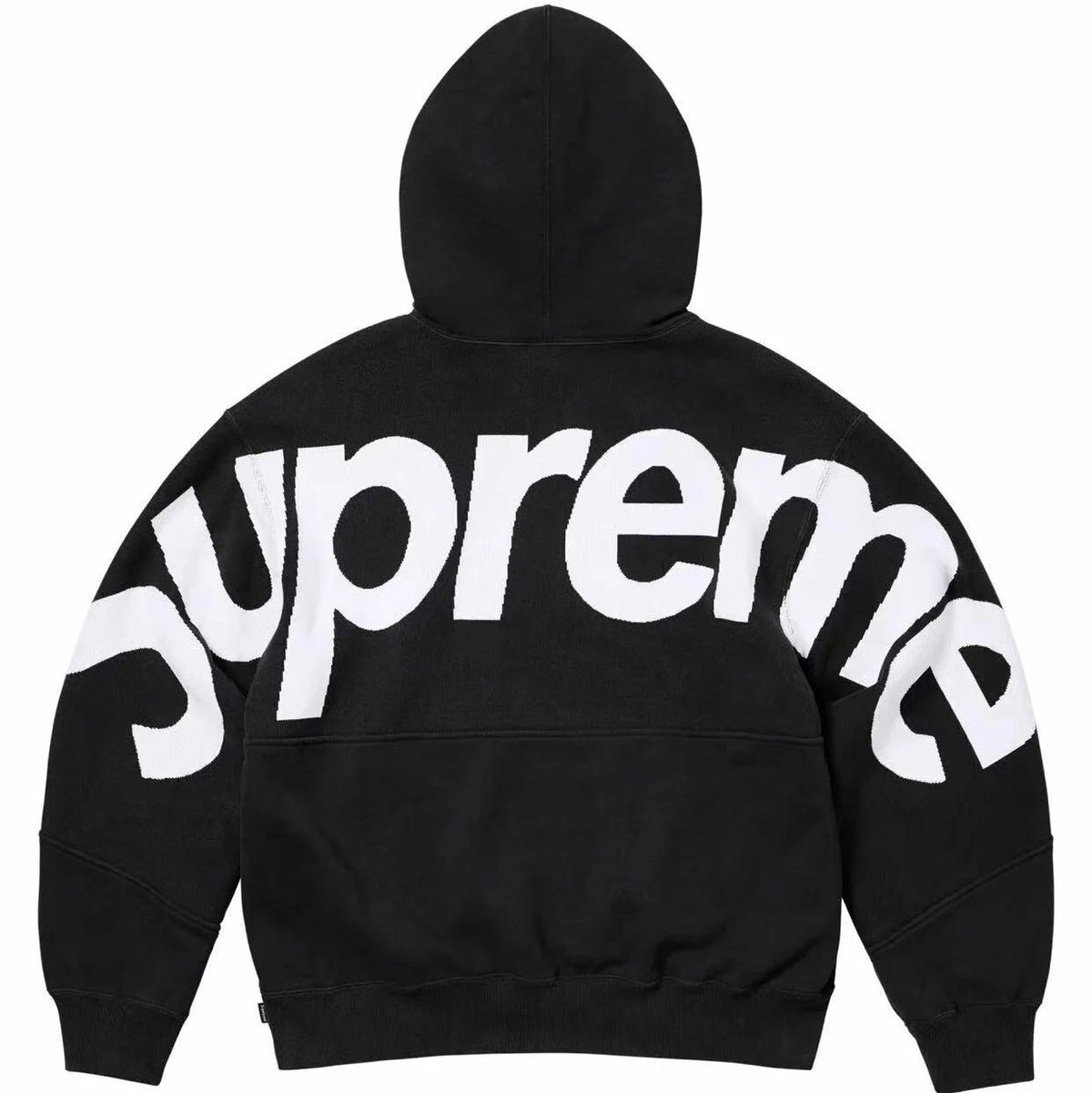 シュプリーム ビッグロゴ ジャカード フーデッド ブラック（FW23）
